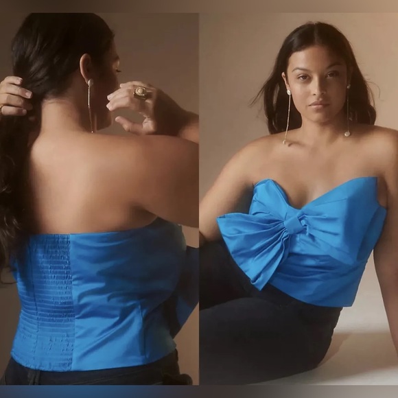 *SOLD* New with Tags Anthropologie Hutch Bow Tube Top - Picture 4 of 6